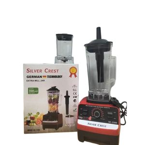 SILVER CREST  2.0L - 2 in 1 Professional Durable Heavy Duty Commercial Blender -  Black/Red