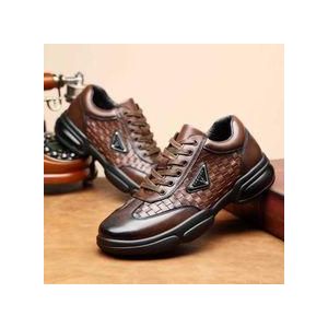 TOUPHY Men's Leather Shoes Formal Shoes-Smart Casual for Daily Wear, Comfortable & Stylish - Brown