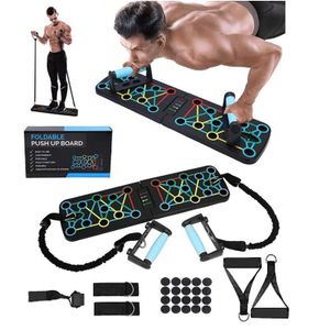 11-piece foldable push-up stand set for body training, push-up support