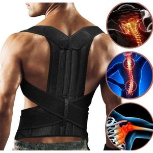 AD Multifunctional Back Support Corrector Brace With Lumber Support - Multicolour