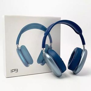 BT 5.0 Max Air Noise Canceling Bluetooth Headphones P9 - Blue