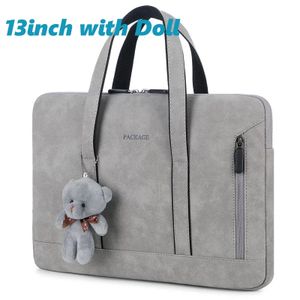 Cute Bear Laptop Bag 11 12 13 14 15.6 Inch Women Sleeve Case 