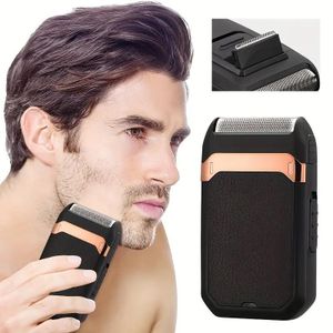 Men's Electric Shaver, Rechargeable Multi-Function Hairline Trimmer for Home Barber Salon - Black