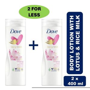 2 × Body Lotion Glowing Care With Lotus & Rice Milk