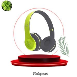 New P47 Green Wireless Headphones – Foldable Bluetooth Headsets 