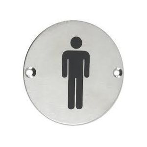 Union Stainless Steel Male Signage 