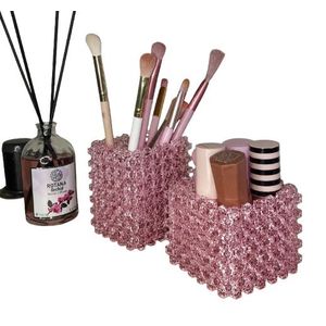 Beads BEADED TABLE ORGANIZERS IN PINK