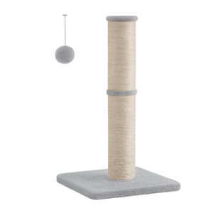 LASA LASA Cat Scratching Post Tower with Sisal, Plush Ball & Bell