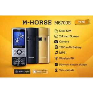 M-HORSE M6700S Flip Mobile Feature Phone - Multicolor