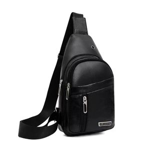 Men's Crossbody Bags Shoulder Bags Sling Satchel-black