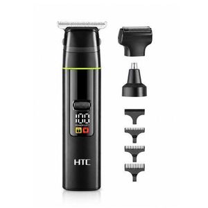 800mAh Rechargeable 3-in-1 Magnetic Grooming Kit with Hair Clipper, Nose Trimmer, Beard Shaver, Digital Display, 180-Minute Runtime & Type-C Charging