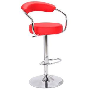 Durable Height Adjustable Bar Chair -Red