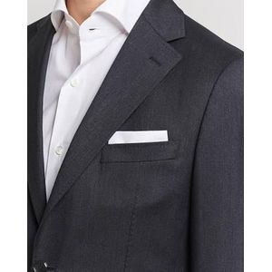 ABO 2 pieces Pocket square for suit - white
