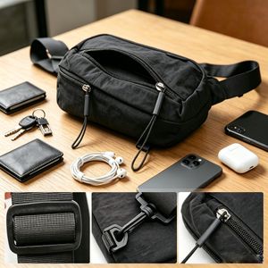 Men Fashion Cross Bag , crossing bag Waterproof Cross side bag for Casual Daily Use Cycling, Travel