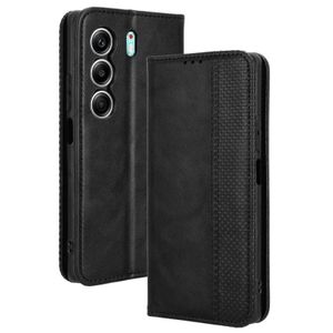 TECNO Camon 40 4G High Quality Flip Leather Case With Magnetic Adsorption - Black 