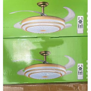 Retractable Ceiling Fanlight with Remote Control 