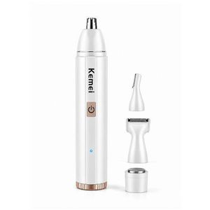 4-in-1 Nose Hair Trimmer with 7000RPM Speed, 5W Power & 500mAh Lithium Battery - White