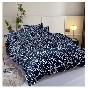 Spice Bedsheets Queen Size Bedsheet-4 Pieces- Blue And White 