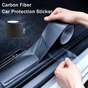 Nano Carbon Fiber Car Sticker Paste Protector Strip DIY Automotive Protective Film