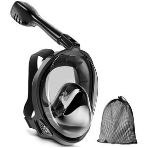 TodyJeyHo Full Face Snorkeling Mask, Diving Mask with Dry Top Breathing System, Anti-Fogging Anti-Leak Professional Snorkel Set with 180° Panoramic View for Adults Youths