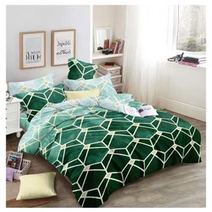King Size Bedsheet With 3 Pillow Cases - Multicolor