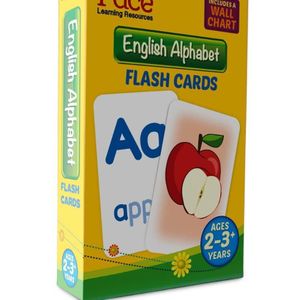 Pace English Alphabet Flash Cards Set with Wall Chart – Learning Cards for Toddlers 2-3+ Years