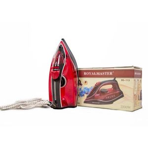 Royal Master Electric Steam Iron - 2200 Watts - Red/Black