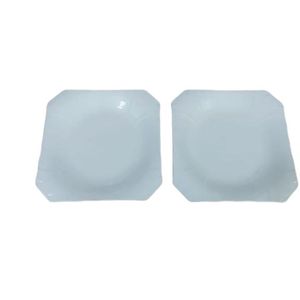 2pcs ceramic square plates