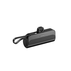 3300mAh Mini Portable Charger Power Bank Phone Battery Pack - Black