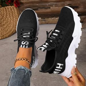 women's Sneakers Ladies Fashion Sneakers Ladies Casual Shoes Sneakers For Women - Black