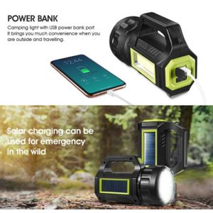 AD GALAXY Multifunctional Solar Rechargeable Flash Light Bulb- White