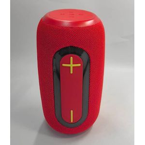 Portable Super Bass Loud Bluetooth Speaker with RGB Light-BS-27-Red