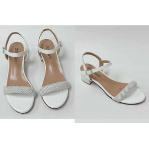 Bibas White Eloquent Ladies Sandals Heels 