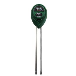 3 In 1 Soil Detector PH Value Light Intensity Test Pen Round Head Soil Dry Moisture Meter 