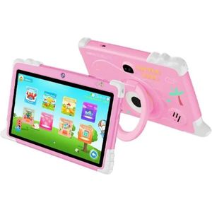 Zynix Kids 7 Pro Educational Tablet - 7" IPS, 6GB RAM, 128GB ROM, 4G LTE, Android 13 - Pink