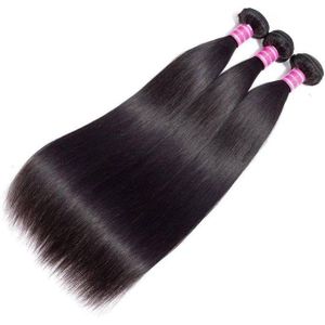 Union Bone Straight Non Human Hair Bundles Straight Hair 3 Bundles-30 inches
