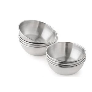 1pc. Stainless Steel Round Bowls (Sandblasted, Borderless)