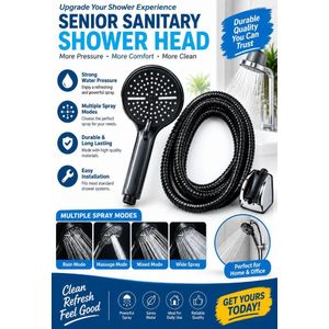 AD Function Handhead Shower Head - Black