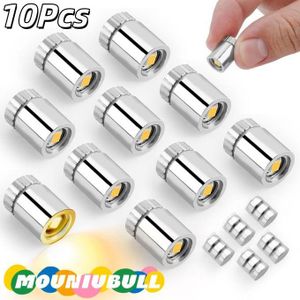 Mouniubull 10pcs Miniature Led Lights, Tiny Small Led Lights Battery Powered Balloon Mini Spot for Paper Lantern Party Decoration Micro Crafts Models Dollhouse Accessories(Warm White Light)