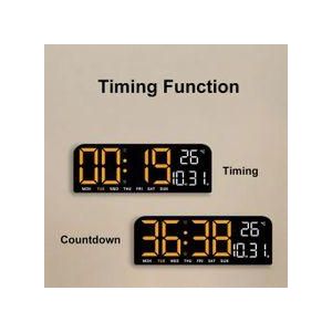 Large Digital Alarm Clock Wall Clock
