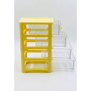 SHEIN Compact Yellow Mini Drawer Set