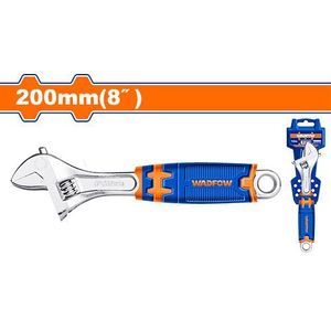 WADFOW WAW2208 Adjustable Wrench - Blue/Orange/Silver