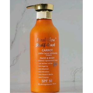 Final Glow Half-C CARROT Whitening Face & Body lotion 500ml Spf50 
