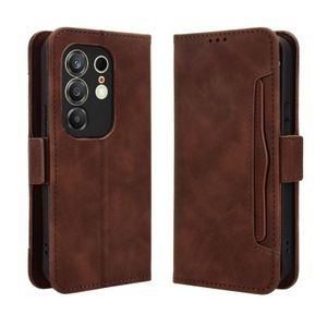 TECNO Camon 50 Pro 4G High Quality Flip Leather Case With Magnetic Buckle - Brown 