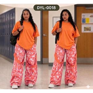 Ladies Top And Down - Orange 