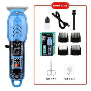 Smart Rechargeable Hair Trimmer/Shaving Machine comes with Shaver, Oil bottle ,Brush ,Charging cable & User Guide-Blue