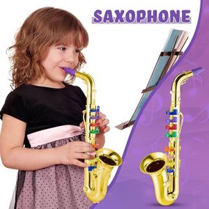 1-piece children's saxophone toy set (gold)