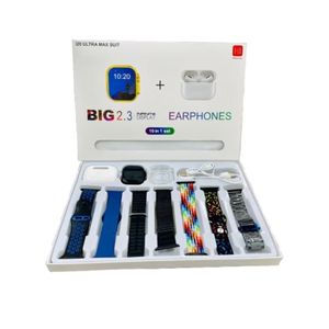 10-in-1 2.3" Infinite Display Smartwatch Bundle – Multi