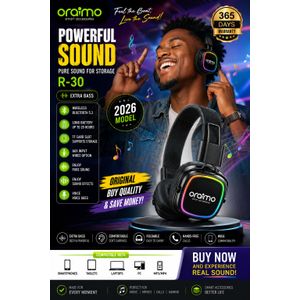 oraimo home Premium R30 Deep Bass Wireless Headset-ProSound Bluetooth Over-Ear 