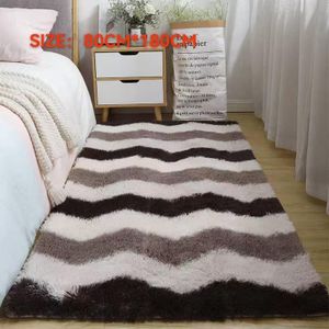 Ulra soft bedside rug ( multi color) 80 by 180 cm